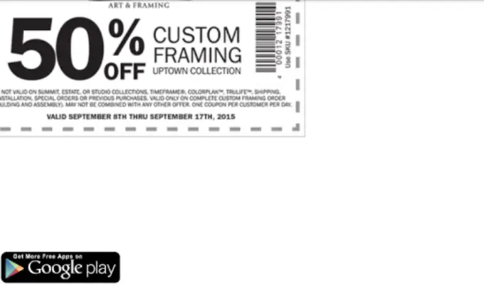 Arts and Crafts Coupons android App screenshot 0